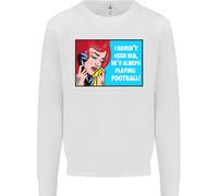 Non L'ho Visto Giocare A Calcio Divertente Uomo Felpa Maglione