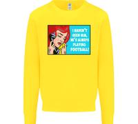 Non L'ho Visto Giocare A Calcio Divertente Uomo Felpa Maglione