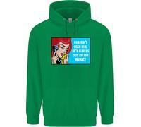 Non L'ho Visto Lui Biker Divertente Moto Uomo Felpa