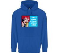 Non L'ho Visto Lui Biker Divertente Moto Uomo Felpa