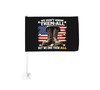 Non li conosciamo tutti, ma dobbiamo loro tutto. Fermaglio per finestra per bandiere per auto, protezione solare, decorazione, striscione bifacciale da 12x18 pollici per camion.