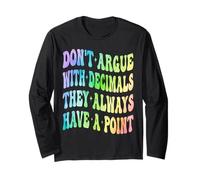 Non litigare con i decimali Hanno Sempre Una Matematica a Punti Maglia a Manica