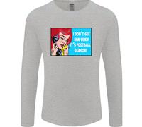 Non Lo Vedo Calciatore Squadra Divertente Uomo Manica Lunga T-Shirt