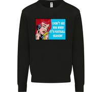 Non Lo Vedo Lui Calciatore Squadra Divertente Uomo Felpa Maglione