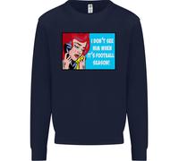 Non Lo Vedo Lui Calciatore Squadra Divertente Uomo Felpa Maglione