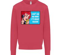 Non Lo Vedo Lui Giocatore Di Rugby Unione Divertente Uomo Felpa Maglione