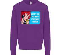 Non Lo Vedo Lui Giocatore Di Rugby Unione Divertente Uomo Felpa Maglione