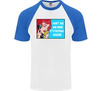 Non Lo Vedo Maglietta Da Baseball Divertente Per Uomo S/S Calciatore Di Squadra