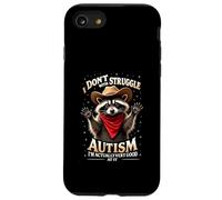 Non lotto con l'autismo Mucca procione occidentale autistica Custodia per iPhone SE (2020) / 7/8