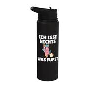 Non mangiare nulla che pupst vegani e vegetariani Stainless Steel Insulated Water Bottle