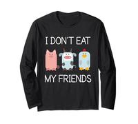 Non mangio i Miei Amici -Vegetariano Amante degli Animali Cruelty Free Maglia a Manica