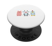 Non mangio i miei amici -Vegetariano Amante degli Animali Cruelty Free PopSockets PopGrip Adesivo