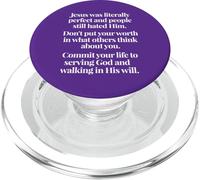 Non mettere il tuo valore in ciò che gli altri pensano Matthew 5 48 PopSockets PopGrip per MagSafe