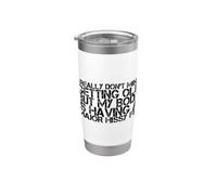 Non mi dispiace invecchiare ma il mio corpo lo sta prendendo Bicchiere termico in acciaio inox doppia parete