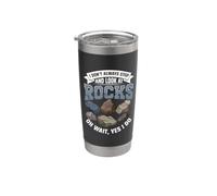 Non mi fermo sempre e guardo le rocce Oh Aspetta Sì, lo faccio Bicchiere termico in acciaio inox doppia parete