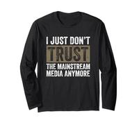 Non Mi fido dei Media Mainstream - Consapevolezza delle notizie False Maglia a Manica