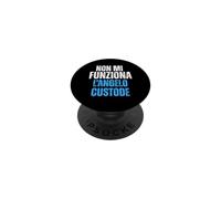 Non Mi Funziona L’Angelo Custode Sfortunato Ironica PopSockets PopGrip Adesivo