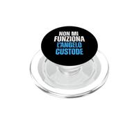 Non Mi Funziona L’Angelo Custode Sfortunato Ironica PopSockets PopGrip per MagSafe