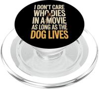 Non mi importa chi muore in un film finché il cane vive PopSockets PopGrip per MagSafe