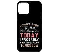 Non mi importava ieri non me ne frega un cazzo oggi probabilmente Custodia per iPhone 12 mini