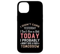 Non mi importava ieri non me ne frega un cazzo oggi probabilmente Custodia per iPhone 14 Plus