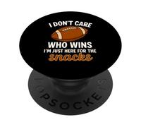 Non mi interessa chi vince Sono solo qui per gli spuntini di calcio PopSockets PopGrip Adesivo