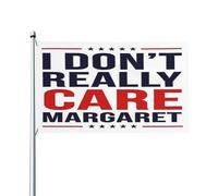 Non mi interessa davvero Margaret Flag Vance Presidente 2028 Bandiere da giardino per esterni 3x5 Cartelli da giardino Striscione senza asta portabandiera