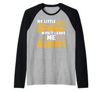 Non mi lascerà solo il piccolo fratello design per bambini Maglia con Maniche Raglan