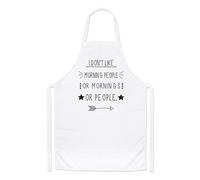 Non Mi Piacciono Le Persone Mattutine Grembiule Da Cucina - Divertente E Pigro