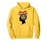 Non Mi piacciono Le Voci nella mia Testa Salute mentale Arte Felpa con Cappuccio, Unisex per Adulti, Limone, XL