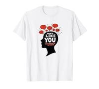 Non Mi piacciono Le Voci nella mia Testa Salute mentale Arte Maglietta, Uomo, Bianco, 3XL