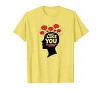 Non Mi piacciono Le Voci nella mia Testa Salute mentale Arte Maglietta, Uomo, Limone, 3XL