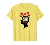 Non Mi piacciono Le Voci nella mia Testa Salute mentale Arte Maglietta, Uomo, Limone, XL