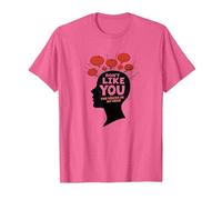 Non Mi piacciono Le Voci nella mia Testa Salute mentale Arte Maglietta, Uomo, Rosa mélange, 3XL