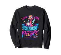 Non Mi Piace Il Mattino Persone o Persone caffè Felpa