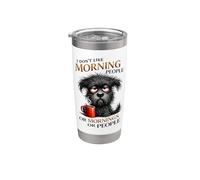 Non mi piace Morning People Coffee Dog Bicchiere termico in acciaio inox doppia parete