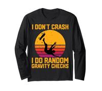 Non Mi schianto, Faccio Random Gravity Checks sullo Skateboard Maglia a Manica