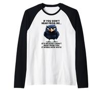 Non Mi senti perché Non Ti Sento Maglia con Maniche Raglan