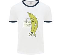 Non Mi Sento Bene Divertente Maglietta Ringer Ill Banana Uomo