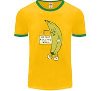 Non Mi Sento Bene Divertente Maglietta Ringer Ill Banana Uomo FotL