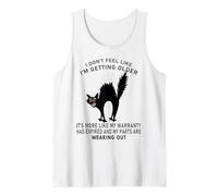 Non Mi Sento Come se Stessi diventando Anziani Anziani Divertente Gatto Invecchiato Canotta