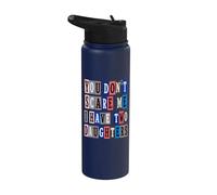 Non mi spaventi, ho due figlie stile riscatto Stainless Steel Insulated Water Bottle