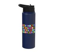 Non mi spaventi, ho due figlie stile riscatto Stainless Steel Insulated Water Bottle