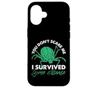Non mi spaventi, sono sopravvissuto alla malattia di Lyme Custodia per iPhone 16