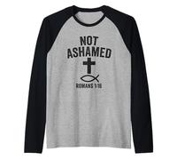 Non Mi vergogno - Citazione del Vangelo della Bibbia Maglia con Maniche Raglan