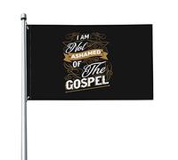 Non Mi Vergogno Del Vangelo Garden Flag Con 2 Occhielli Bandiere Da Giardino Resistente Alle Intemperie Bandiera Da Cortile Per Esterni Patio All'Aperto 90X150Cm