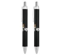 Non mollare la penna con lo slogan della tigre, penna a sfera nera, penna a sfera, penna a gel con scrittura , punta fine da 0,5 mm, per scuola e ufficio, modello con slogan della tigre, 4 pezzi