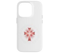 Non Nobis Domine Latin Templar Cross Camicia Custodia per iPhone 14 Pro
