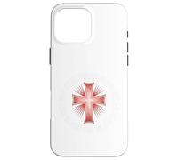 Non Nobis Domine Latin Templar Cross Camicia Custodia per iPhone 16 Pro Max