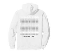 Non obbedire Felpa con Cappuccio